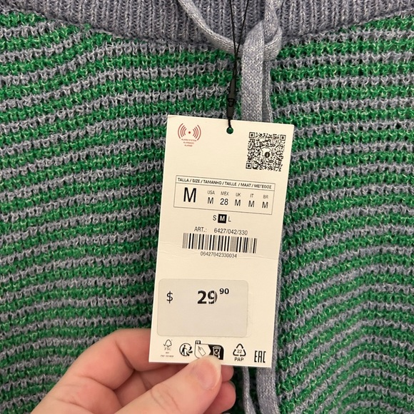 NWTs Zara Knit Stretchy Shorts, Sz M - Picture 5 of 8